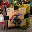 Recycled Sari Kantha Quilt w/Blanket Tag & Ornament