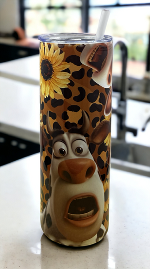 Funny cow 20-ounce insulated tumbler