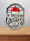 Cedar and acrylic Grillfather sign