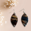 Marble texture dangle earrings - 