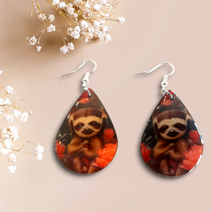 Adorable sloth Dangle Earrings